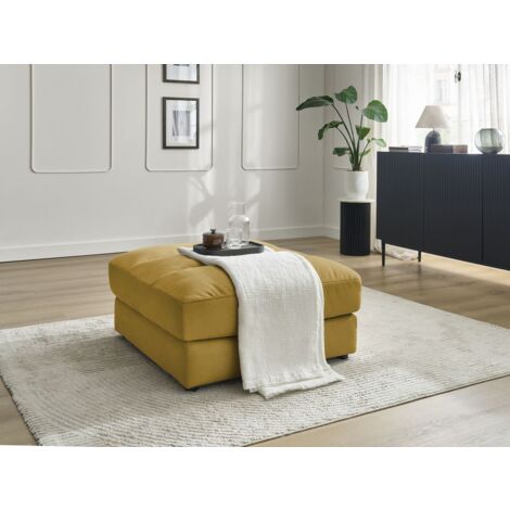 BOBOCHIC - Pouf SIERRA velours   Jaune