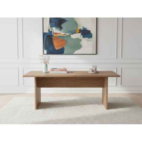BOBOCHIC - Table à manger 200 cm AGATHE effet chêne