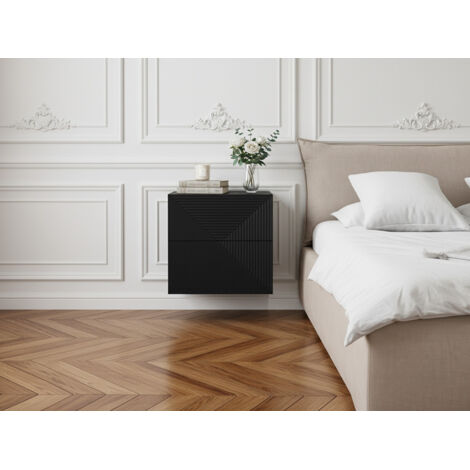 BOBOCHIC - Table de chevet 1 porte ALICE   Noir