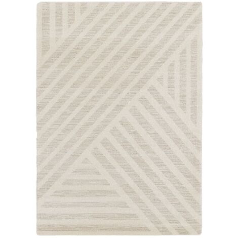 BOBOCHIC - Tapis poil court ISSANE motif abstrait  200x290 Beige