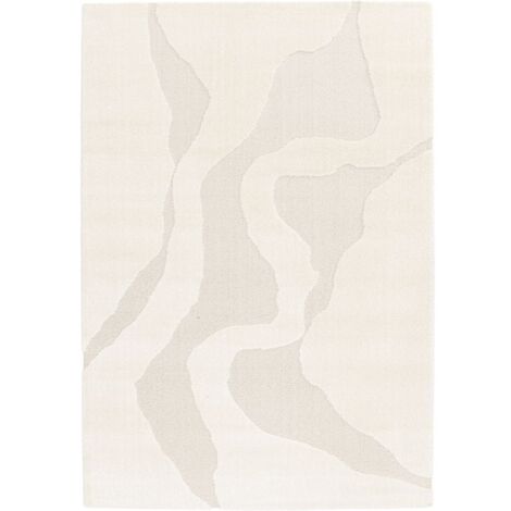BOBOCHIC - Tapis poils courts COLAS motif abstrait  200x290 Beige