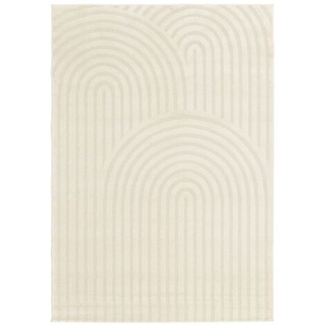 BOBOCHIC - Tapis poils courts JADA motifs abstraits  120x170 Beige