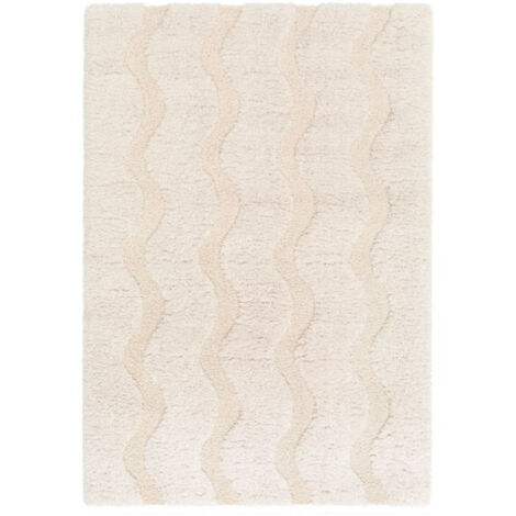 BOBOCHIC - Tapis poils longs LANA motif abstrait  160x230