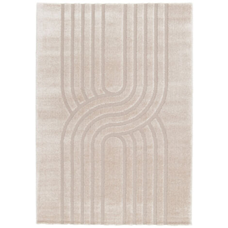 BOBOCHIC - Tapis poils ras GEORGES motif abstrait  120x170