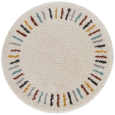 BOBOCHIC - Tapis ronds NONI uni  160x160 Beige