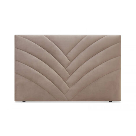 Bobochic – Tête de lit en velours 190 cm – Bois et tissu 100% polyester – Style moderne – Fabrication française – Non déhoussable