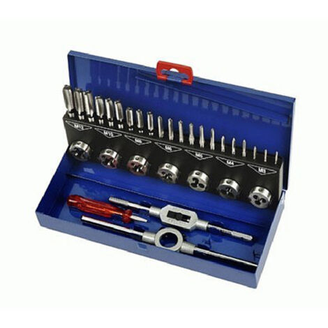 Boc Bohrcraft - BOC60001410025 - Assortimento Maschi A Mano Din 352 Filiere Tonde  Din 223-B HSS-G - 25 Pezzi