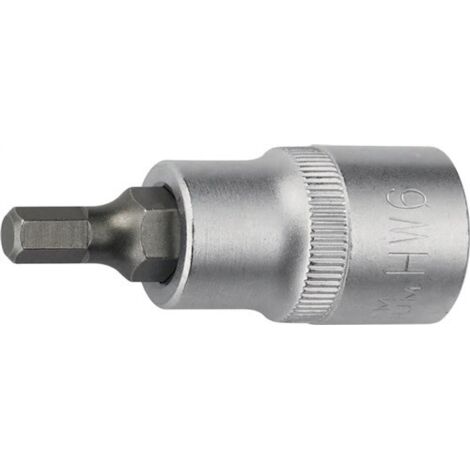 BOCA DE LLAVE DE VASO 1/2 PULG. ALLEN ANCHO DE LLAVE 6 MM LO