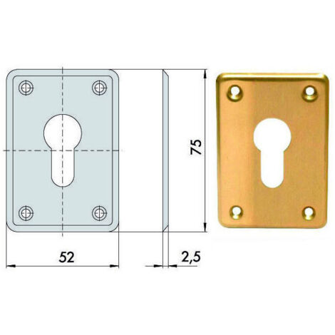 Bocacalle Rectangular 06043-00-0 Cisa