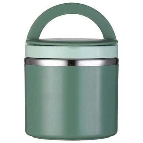 Bocal alimentaire isotherme, bocal à soupe en acier inoxydable de 35 oz avec poignée, large ouverture, étanche sous vide, idéal pour le déjeuner.