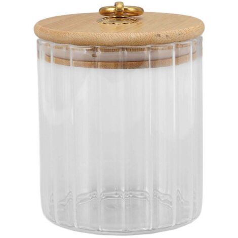Bocal de conservation en verre transparent, étanche à l'humidité, avec couvercle hermétique, pour thé, café, sucre, fruits secs, 500 ml