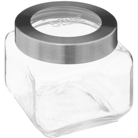 Bocal verre couvercle contour acier miro 0,8l - 5five
