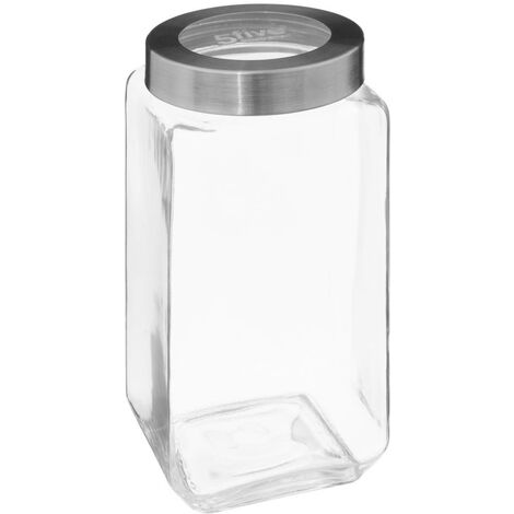 Bocal verre couvercle contour acier miro 2l - 5five