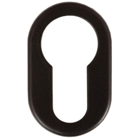 bocallave adhesivo oval 26x42x1 acabado cromo satinado, negro, blanco acabado cromo cepillad acabado negro