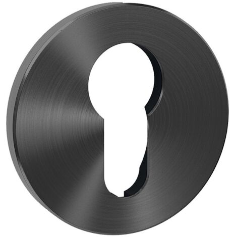BOCALLAVE REDONDA IN.04.RPZ.05N PARA CILINDRO YALE - ACERO INOXIDABLE SATINADO Ø50 MM ACABADO NEGRO ACABADO NEGRO