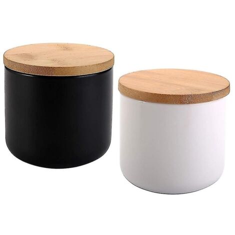 Bocaux hermétiques en céramique avec couvercles, adaptés à la conservation des aliments à la maison.