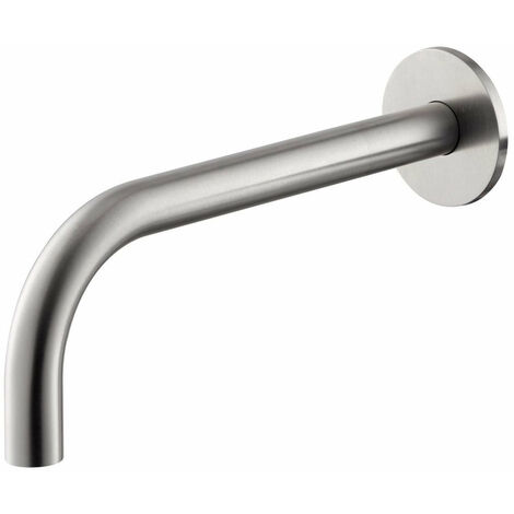 Bocca Erogazione a Parete Lavabo da 150 mm in Acciaio Inox Satinato Nilo