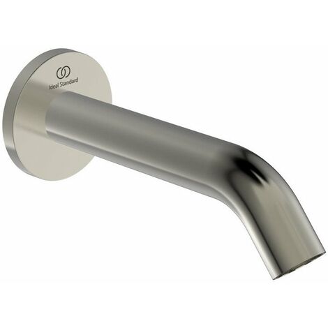 Bocca erogazione parete JOY sporgenza 160mm argento Storm con rosetta quadrata IDEAL STANDARD