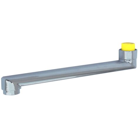 bocca ovale dritta per rubinetto, 200 mm. cromata