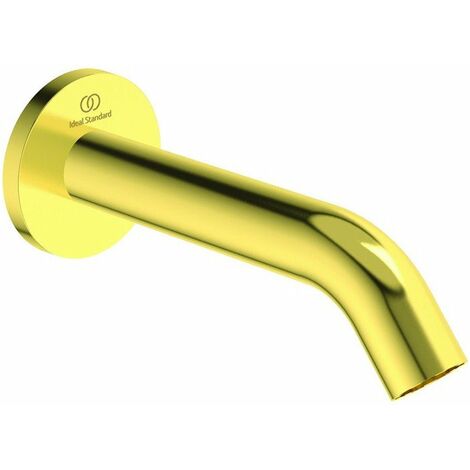Bocca parete JOY sporgenza 160mm oro spazzolato con rosetta tonda IDEAL STANDARD