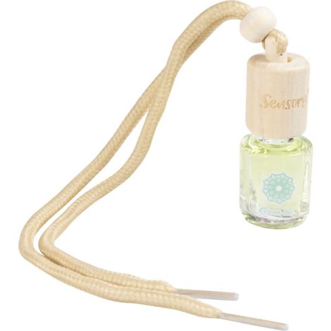 Boccetta deodorante per auto Sensory - profumazione green tea - da appendere a specchietto