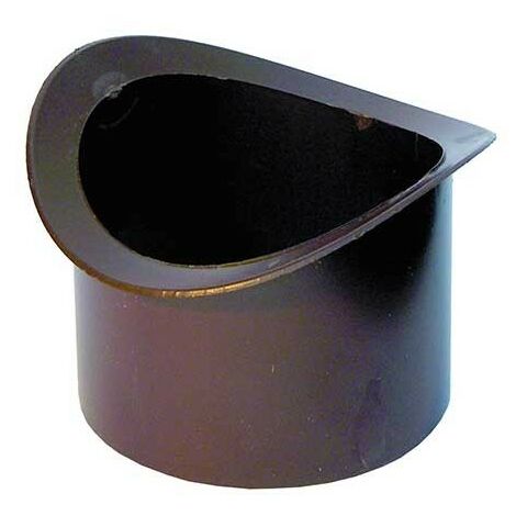 Bocchello in pvc marrone per gronda tipo "milano" : Diametro - 80