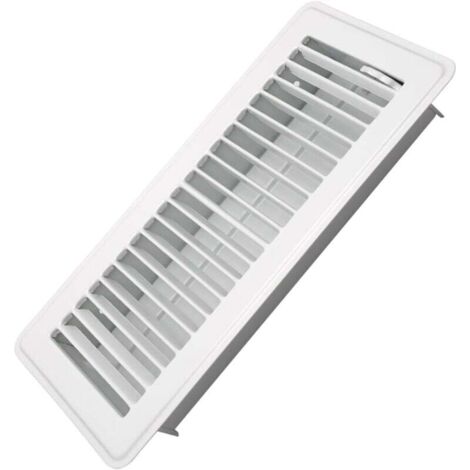 Bocchetta di ventilazione da 4" x 10" - Bocchette di ventilazione per pavimenti in acciaio calpestabile per impieghi gravosi - Leva di alimentazione dell'aria facile da regolare - Coperture per bocche
