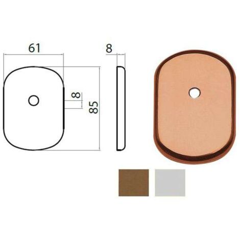 Bocchetta Ghibli Alluminio argentato 62X86 Pomolo
