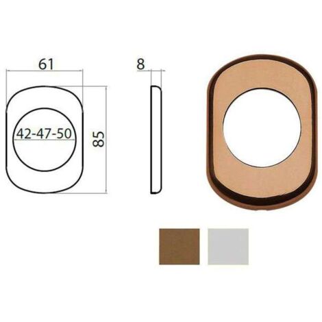 Bocchetta Ghibli Alluminio argentato 62X86 Protettore