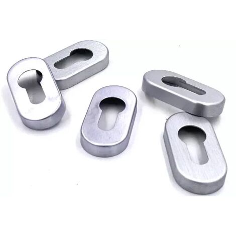 BOCCHETTA GPB OVALE YALE ALLUMINIO CROMO SATINATA
