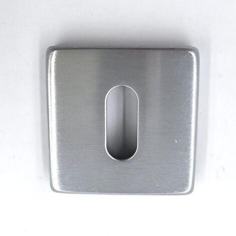 BOCCHETTA GPB QUADRA MM.45X45 PATENT CROMO SATINATO