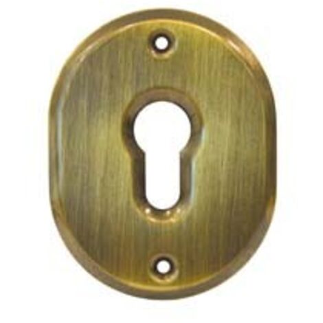 BOCCHETTA OVALE IN OTTONE BRUNITO PER CILINDRI SAGOMATI 316L- - mm.70x90h spessore mm.4 - 5 pezzi CIPIERRE