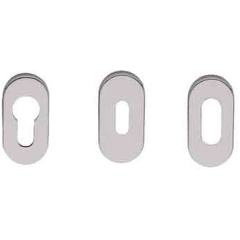 BOCCHETTA OVALE INOX h 6 mm - Per foro chiave