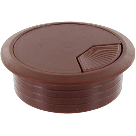 BOCCHETTA PASSACAVI D 60 MM PLASTICA MARRONE- COMFERUT- 20,0 pz