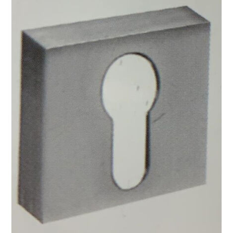 BOCCHETTA QUADRATA PROFILO EUROPEO CROMO- 2,0 pz