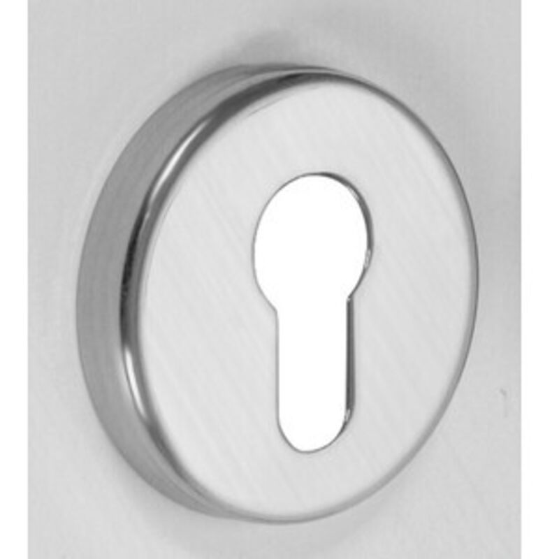 Bocchetta Tonda Alluminio Foro Yale Cromo Q.ta 2