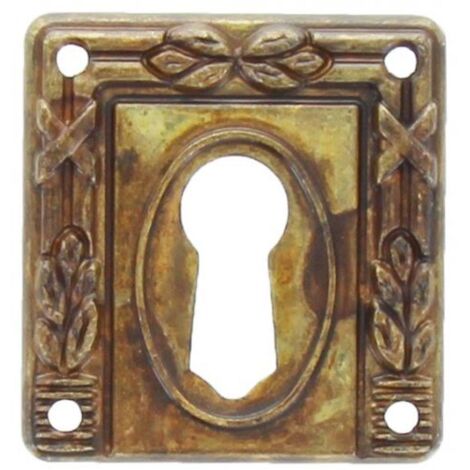 BOCCHETTA ZAMA 30060 33X35 MM OTTONE ANTICATO 25 PZ