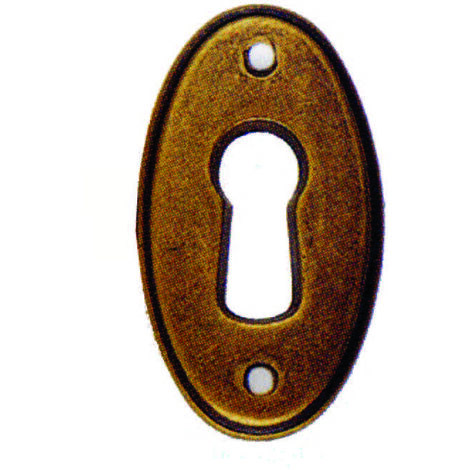 Bocchette per mobili ovali mod.30625 in ottone anticato - mm.22x38h.