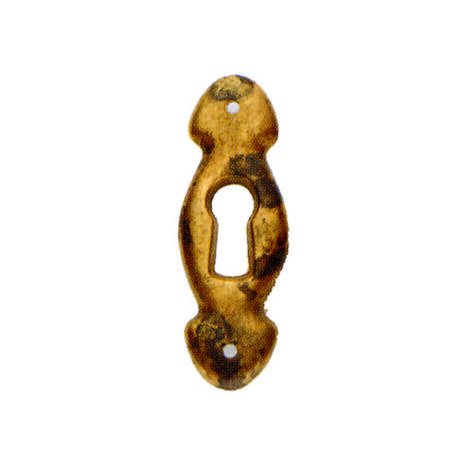 Bocchette per mobili sagomate mod.30623 in ottone anticato - mm.17x52h.