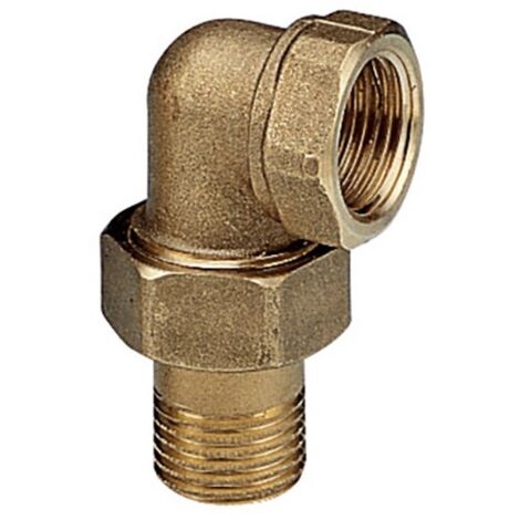 Bocchettone a 3 pezzi curvo  Pollici: 1/2"