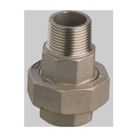 BOCCHETTONE CONICO FILETTATO M/F DRITTO IN ACCIAIO INOX  1     MADE IN ITALY