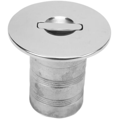 Bocchettone di riempimento carburante da 50 mm in acciaio inox 316 per yacht e camper.