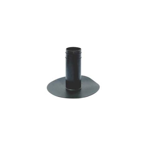 BOCCHETTONE DI SCARICO TONDO IN TPV NERO  ø mm.80