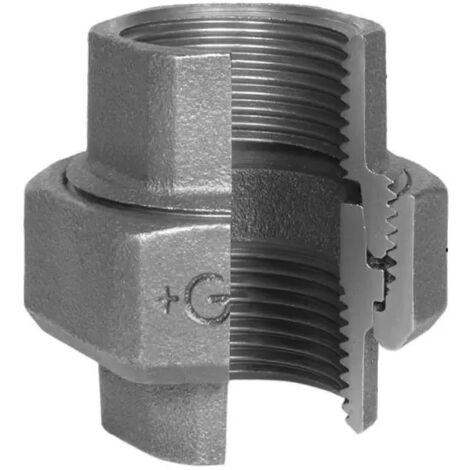 Bocchettone femmina femmina in ghisa malleabile zincato 3" GEORG FISCHER