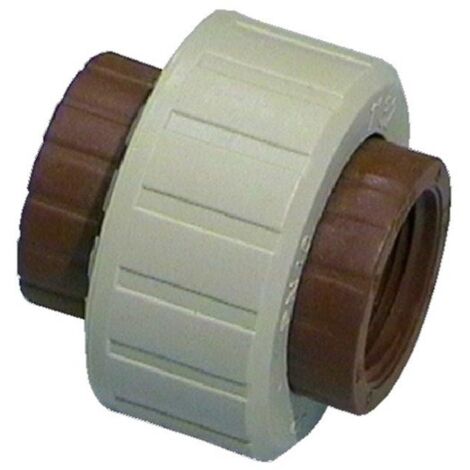 BOCCHETTONE IN POLIPROPILENE MARRONE 1/2'' FF