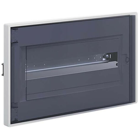 Bocchiotti Cuadro de distribución empotrado 18 módulos Puerta ahumada IP40 B04955