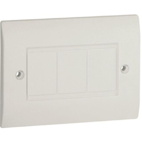 Bocchiotti pc 83 w placca copriscatola per canali tba-tbn-tcn bianco b04201
