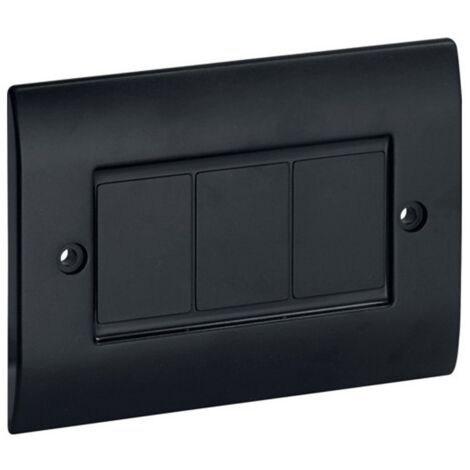 Bocchiotti placca cieca universale nero ardesia 04302