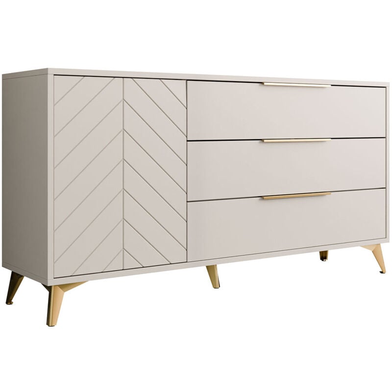 Boccioni - buffet bas - beige - 154 cm - beige