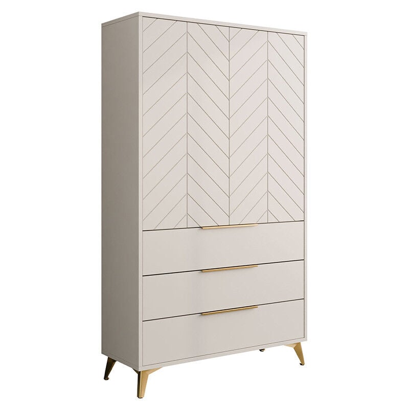 Boccioni - buffet haut - beige - 104x180 cm - beige